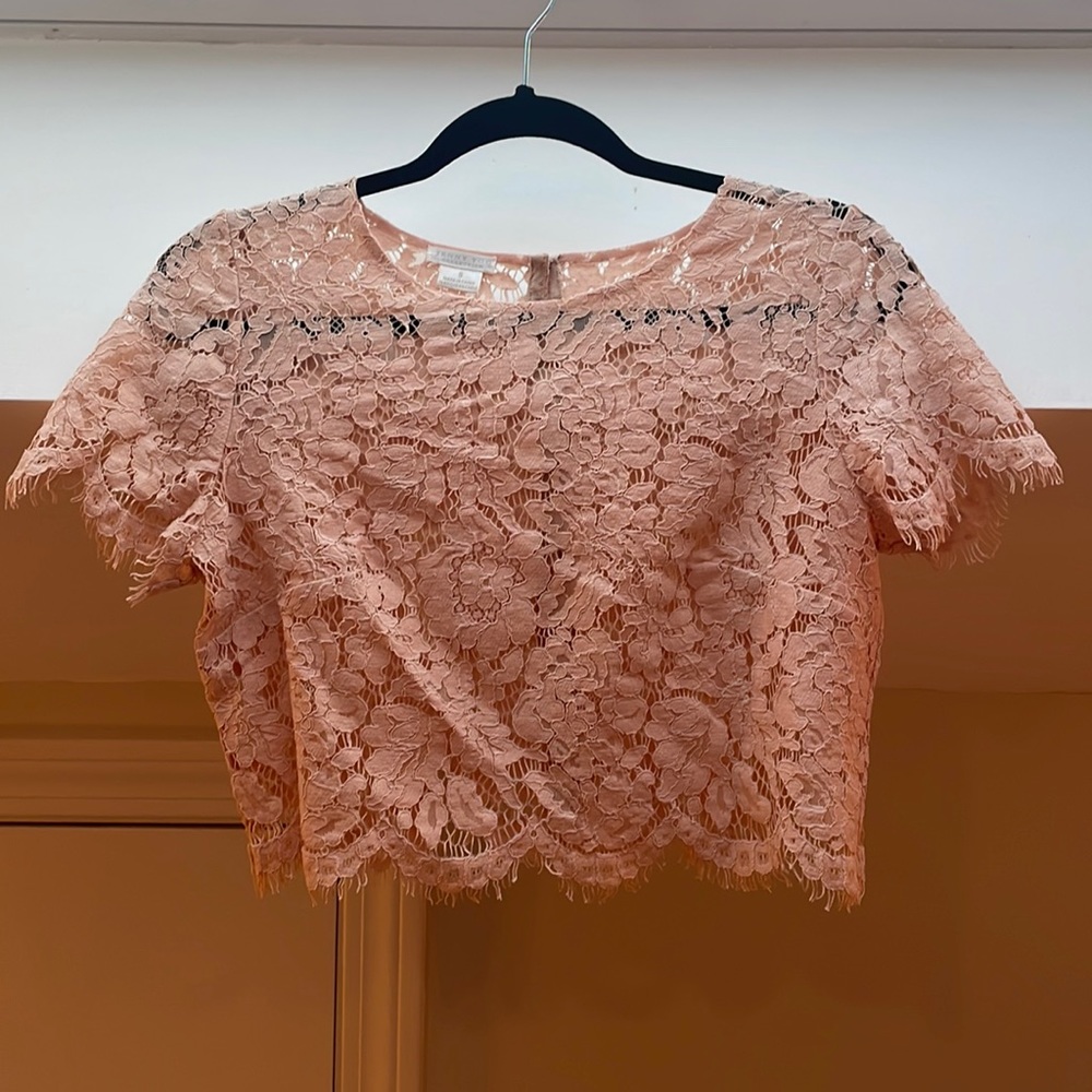 Jenny Yoo Cameo Pink Kenzie Top / Size S